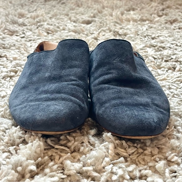 Madewell blue suede sling back heeled mules - Picture 12 of 16